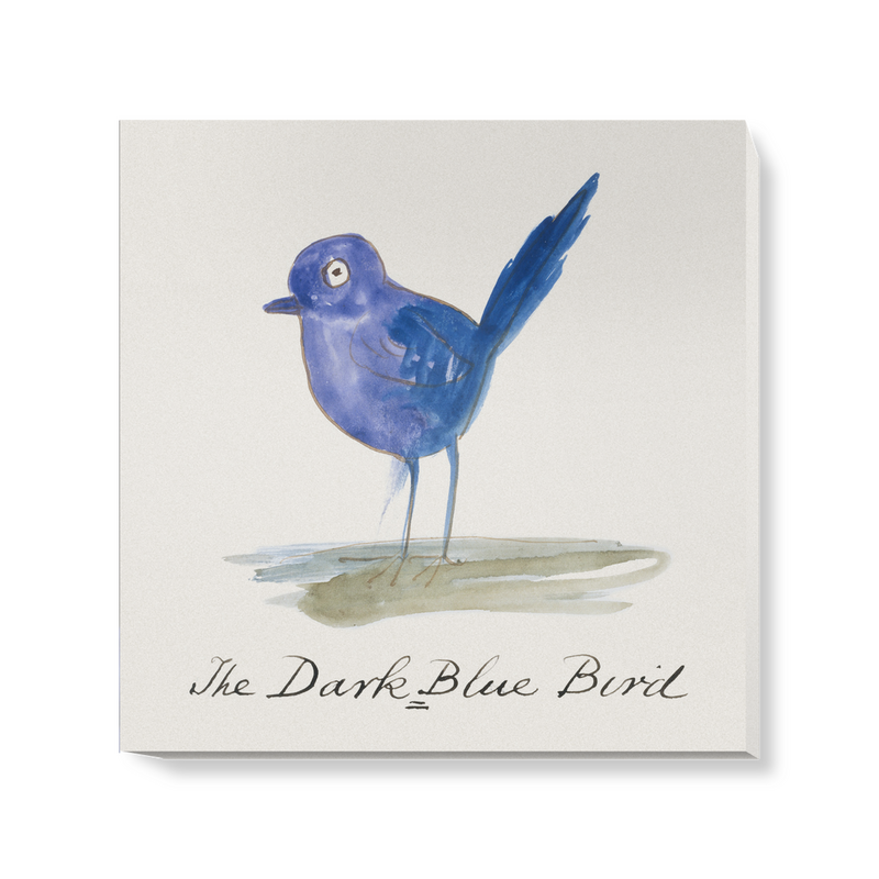 'The Dark Blue Bird' Canvas Wall Art