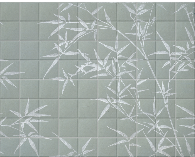 'Bamboo' Ceramic Tile Mural