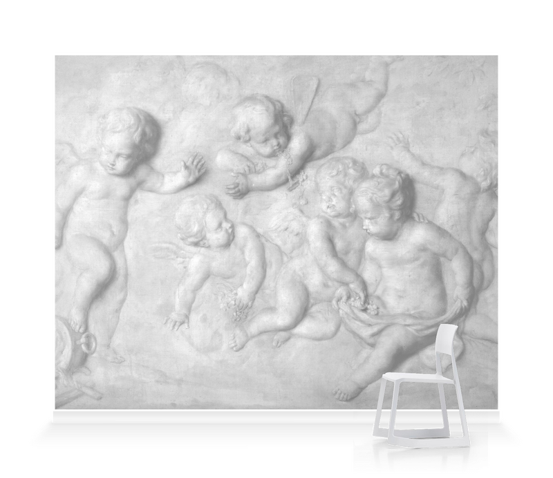'Cupids Playing' Wallpaper Mural