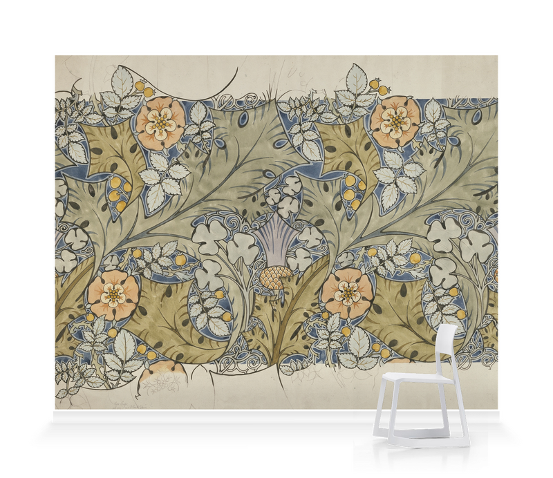 'Design for a textile' Wallpaper Mural