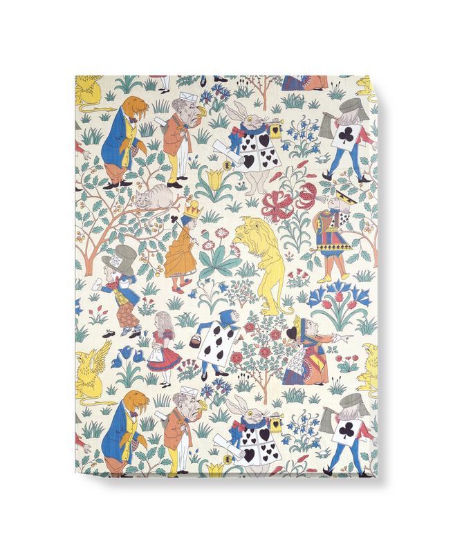 'Alice in Wonderland Textile Design' Canvas Wall Art