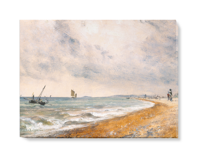 'Hove Beach, with Fishing Boats' Canvas Wall Art