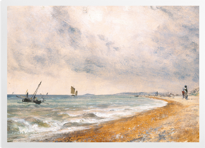 'Hove Beach, with Fishing Boats' Art Prints