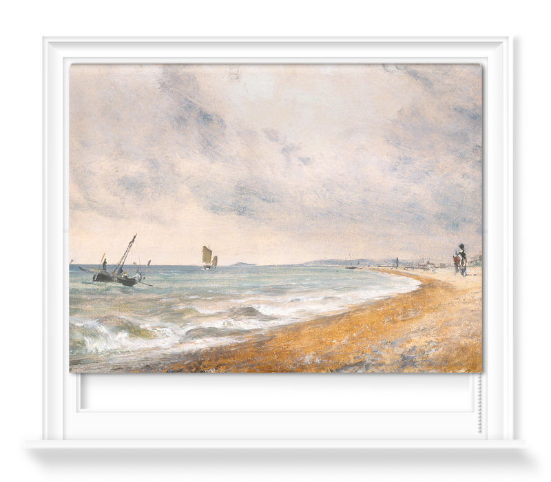 'Hove Beach, with Fishing Boats' Roller Blind
